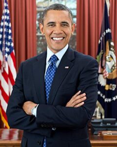 barack obama photograph - historical artwork from 2012 - us president portrait - (5" x 7") - semi-gloss