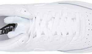 Nike Women's Court Vision Mid Sneaker, White/White-White, 7.5 Regular US