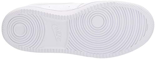 Nike Women's Court Vision Mid Sneaker, White/White-White, 7.5 Regular US