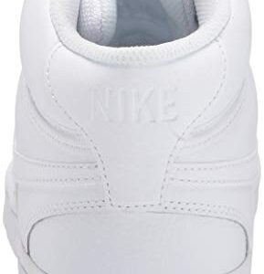 Nike Women's Court Vision Mid Sneaker, White/White-White, 7.5 Regular US