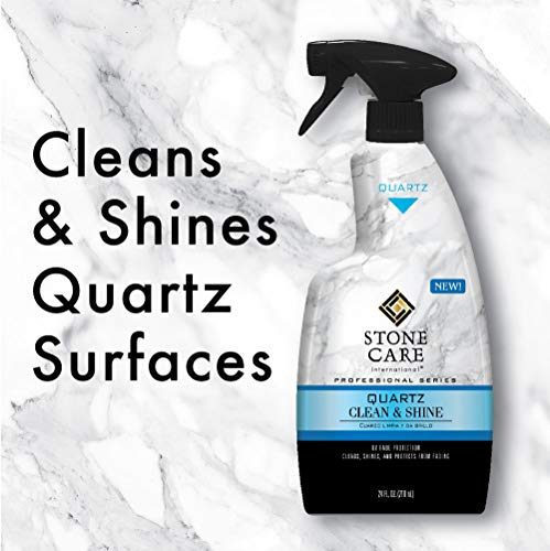 Stone Care International Quartz Cleaner and Polish - 24 Ounce (2 Pack) - Clean & Shine Your Quartz Countertops Islands and Stone Surfaces with UV Protection