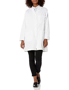 fashion seal healthcare women's skimmer length lab coat, white, small