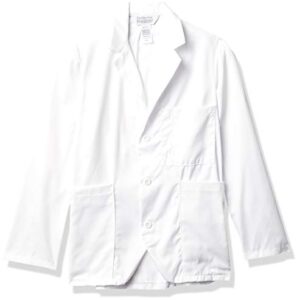 Fashion Seal Healthcare Adult's Unisex Consultation Lab Jacket, White, Large