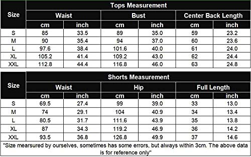 Ekouaer Pajamas for Women Summer Pjs for Women Set with Print Tank Top and Shorts Nightwear Navy Blue M