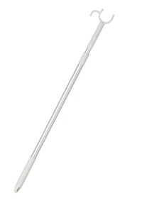 reach stick clothes pole with hook 45" extend long pole closet garment telescoping pole with long handle for high reach areas, perfect for college dorm