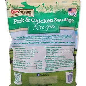 Top Chews Pork & Chicken Sausage Dog Treats 100% Natural 36 OZ