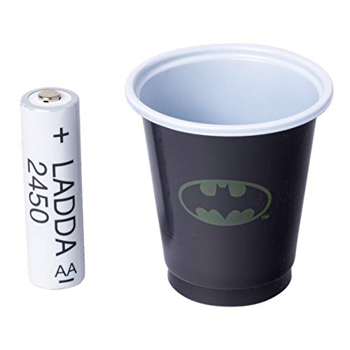 Silver Buffalo DC Comics Batman 20 Pack Disposable Mini Plastic Party Drinking Cups, 2 Ounces