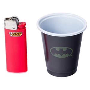 Silver Buffalo DC Comics Batman 20 Pack Disposable Mini Plastic Party Drinking Cups, 2 Ounces