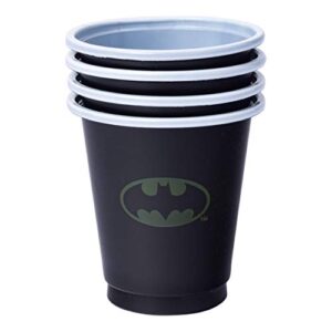 Silver Buffalo DC Comics Batman 20 Pack Disposable Mini Plastic Party Drinking Cups, 2 Ounces
