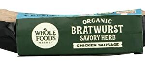 365 By Whole Foods Market, Chicken Sausage Bratwurst Organic Step 3, 12 Ounce