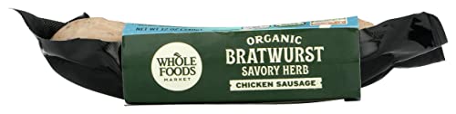 365 By Whole Foods Market, Chicken Sausage Bratwurst Organic Step 3, 12 Ounce