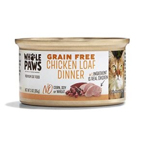 whole paws, whole paws, chicken recipe cat food, 3 ounce