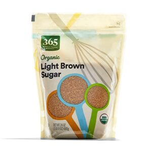 365 by whole foods market, organic light brown sugar, 24 ounce