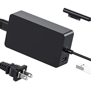 Surface Pro Charger, 44W 15V 2.58A Power Supply for Microsoft Surface Pro 3/4/5/6/Surface Laptop 2/Surface Go & Surface Book (New Surface Pro Charger)