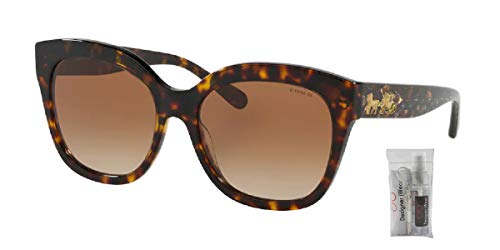 COACH HC8264-512013 Sunglasses L1083 DARK TORTOISE w/Brown Gradient 56mm