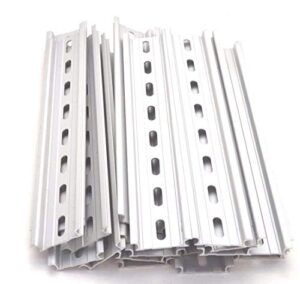 t&g 10 pieces din rail slotted aluminum rohs 8" inches long 35mm wide 7.5mm high