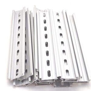 T&G 10 Pieces DIN Rail Slotted Aluminum RoHS 8" Inches Long 35mm Wide 7.5mm High