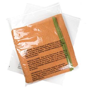poly bags with suffocation warning - 24x28 extra strong seal - 100 pack - clear poly bags - retail supply co