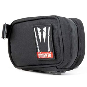 DIME BAGS Omerta Boss with Lock Padded Pouch with Activated Carbon Technology | 3-Digit Combo Lock | Low-Profile, Sleek Design (5 Inch, Black)