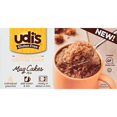 Udi's Gluten Free Cinnamon Coffee Cake Mug Cake Mix, 9.8 oz. 4-Count