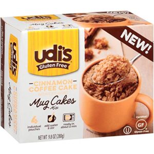 Udi's Gluten Free Cinnamon Coffee Cake Mug Cake Mix, 9.8 oz. 4-Count