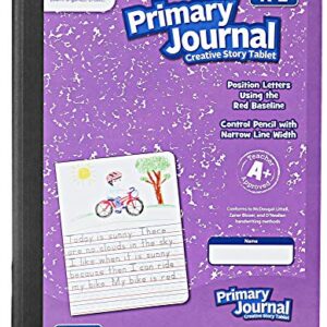 Mead Primary Journal Kindergarten Writing Tablet 6 Pack of Primary Composition Notebook Colors May Vary For Grades K- 2, 100 Sheets (200 Pages) Creative Story Notebooks for Kids 9 3/4 in by 7 1/2 in.