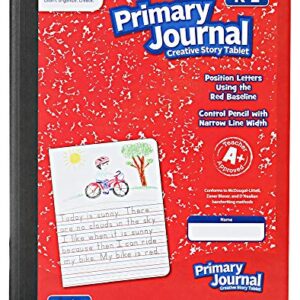 Mead Primary Journal Kindergarten Writing Tablet 6 Pack of Primary Composition Notebook Colors May Vary For Grades K- 2, 100 Sheets (200 Pages) Creative Story Notebooks for Kids 9 3/4 in by 7 1/2 in.