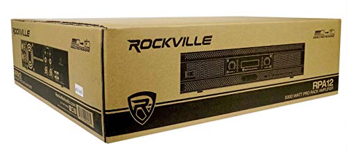 Rockville 5000 Watt Peak / 1400w RMS 2 Channel Power Amplifier Pro/DJ Amp (RPA12)