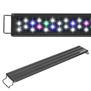 aquaneat led aquarium light full spectrum for 48 inch to 54 inch fish tank light fresh water light multi-color