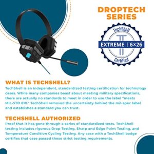 Gumdrop DropTech B1 Headset On-Ear Headphones for Kids w/Boom Mic, 3.5 mm Chew Proof Cord for K-12, Students & Classroom (Drop Tested, Comfortable, Lightweight, Rugged, Easy Cleaning) - Black