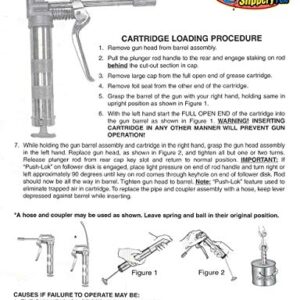 Slippery Pete Mini Pistol Grip Grease Gun. Heavy Duty Design for 3oz Cartridges. 12 inch Flexible Hose and 5 inch Rigid Extension Pipe