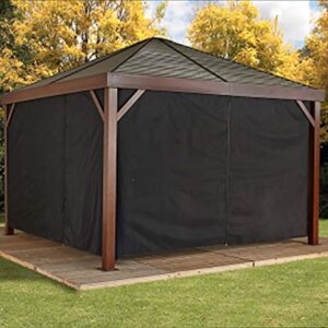 Sojag 135-9163360 South Beach Outdoor Gazebo, Black