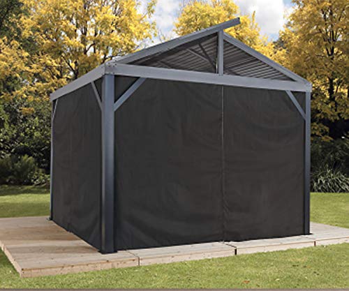 Sojag 135-9163360 South Beach Outdoor Gazebo, Black