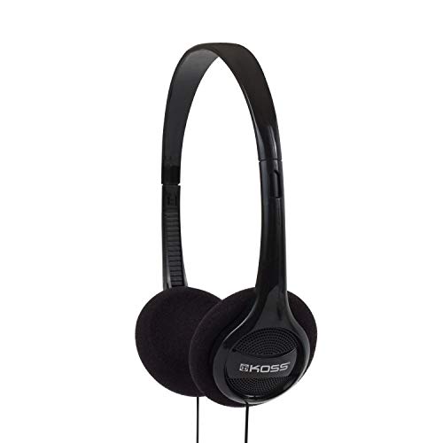 Koss KPH7 Lightweight Portable On-Ear Headphones Bundle (Black, 20-Pack)