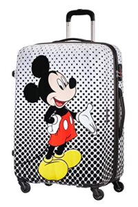 american tourister hand luggage, multicolour (mickey mouse polka dot), l (75 cm - 88 l)