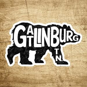 Gatlinburg Tennessee Bear Vinyl Sticker Decal 3.75" Great Smoky Mountains National Park