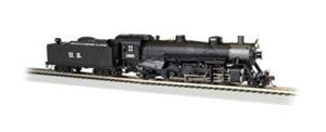 bachmann trains usra light 2-8-2 dcc sound value equipped locomotive - chicago & eastern illinois #1925 w/medium tender - ho scale, prototypical black