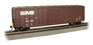 bachmann trains - 50' outside braced box car with flashing end of train device - norfolk southern #400028 - ho scale