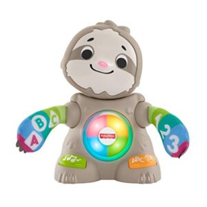 fisher-price linkimals smooth moves sloth, clapping baby toy with music, lights, and learning songs for babies & toddlers ages 9 months & up