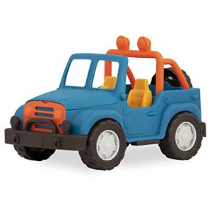 battat wonder wheels 4 x 4 – blue off-road toy truck with spare tire & detailed engine for toddlers age 1 & up – 100% recyclable