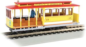 cable car with grip man - maroon & tan - ho scale