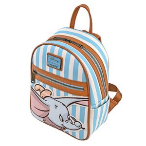 Loungefly Disney Dumbo Faux Leather Striped Mini Backpack