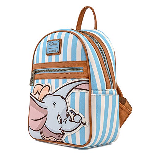 Loungefly Disney Dumbo Faux Leather Striped Mini Backpack