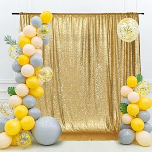eternal beauty gold sequin wedding backdrop photography background party curtain, 5ft x 7ft
