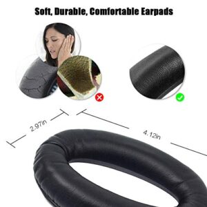 A20 Headset Replacement Ear Pads Ear Cushions Kit Compatible with Bose Aviation Headset X A10 A20 Headphone Ear Cups Ear Cover Earpads Repair Parts Memory Foam Earpads(Black)