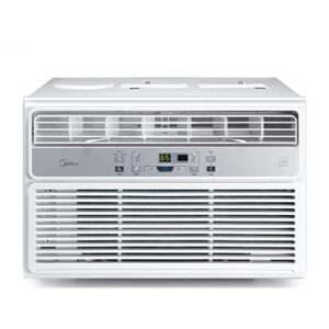 midea 6,000 btu easycool window air conditioner, dehumidifier and fan - cool, circulate and dehumidify up to 250 sq. ft., reusable filter, remote control