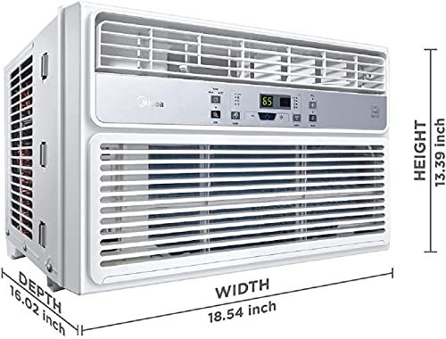 Midea 6,000 BTU EasyCool Window Air Conditioner, Dehumidifier and Fan - Cool, Circulate and Dehumidify up to 250 Sq. Ft., Reusable Filter, Remote Control