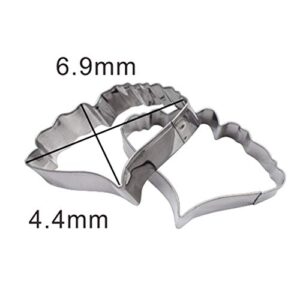 AK ART KITCHENWARE Gum Paste Flower Tools Ginkgo Leaf Cutter Set Cake Decorating Tools Stainless Steel Fondant Cutters for Bakery