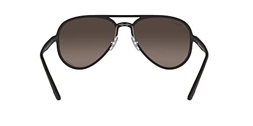 Ray-Ban Rb4320ch Chromance Aviator Sunglasses, Matte Black/Polarized Grey Mirrored Silver, 58 mm