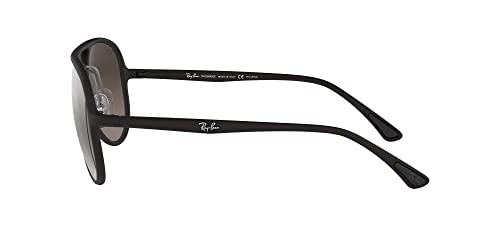 Ray-Ban Rb4320ch Chromance Aviator Sunglasses, Matte Black/Polarized Grey Mirrored Silver, 58 mm